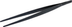Thumbnail image #2 for Mercer Culinary Precision Plus 9-3/8 Inch Straight Tongs, Matte Black