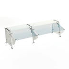Thumbnail image #1 for Duke Manufacturing TS462-88 Single-Sided Stainless Steel Food Shield, Adjustable Full/Self-Service, Single Shelf, 87-1/2"W