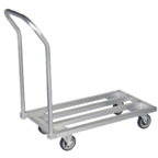 Thumbnail image #1 for 1880 Hospitality Focus Foodservice FMADR4824 Mobile Aluminum Dunnage Rack, 1,200 lb Capacity, 48 x 24 in Case of 2