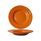 Thumbnail image #1 for International Tableware Cancun CA-120-O 18 oz Ceramic Pasta Bowl, 12" Diameter, Orange 1 Dozen