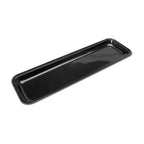 Thumbnail image #1 for Steelite International Delfin, Supermarket DFTRC20810 Rectangular Acrylic Plastic Tray, Black, 19-1/2" x 8" x 1"