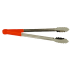 Thumbnail image #1 for Thunder Group SLTG816R Utility Tongs, 16-inch One-Piece Stainless Steel, Non-Slip Red Color-Coded Handle Case of 120