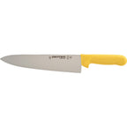 Thumbnail image #1 for AllPoints Foodservice Parts & Supplies 1371527 10-Inch High-Carbon Steel Chef's Knife with Yellow Plastic Handle