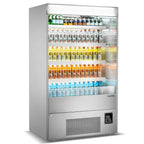 Thumbnail image #1 for USR Brands Marchia MDS48 Open-Air Refrigerated Merchandiser, 48"W, 4-Tier, Stainless Steel, Self-Contained