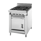 Thumbnail image #1 for Montague Company Legend 124-8T 24" Gas Range with Thermostatic Griddle and Standard Oven, Stainless Steel Front