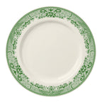 Thumbnail image #1 for Steelite International HL Ivory HL20163925 Round China Plate, 6-1/4", Rolled Edge, Willow Rim Green Case of 3 Dozen
