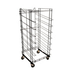 Thumbnail image #1 for Renfro Industries Inc. RIBKRI106SBK 6-Tray Wire Steel Bread Rack, 23-1/4" x 28-3/4" x 57", 4" Polyurethane Swivel Casters