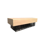 Thumbnail image #1 for Alfa International 0010 Small Butcher Block Brush, Hard Wood, 1-1/4 in Steel Wire Bristles, 7-1/2 x 2-1/2 in