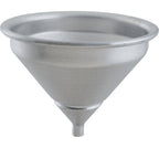 Thumbnail image #1 for AllPoints Foodservice Parts & Supplies 1021116 Aluminum Drain Funnel with Strainer, 7" Top, 6" High, Coarse Screen