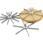 Thumbnail image #1 for Alegacy Foodservice Products 8406 Round Aluminum Pie Marker, 6-Cut, Serrated Edge with Top Handle Case of 12