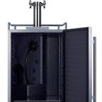 Thumbnail image #2 for Summit Commercial Summit Appliance SBC683OSTWINCFB Commercial Outdoor Beer & Coffee Kegerator, 24-Inch, Dual Tap, Stainless Steel