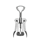 Thumbnail image #1 for Libbey Bar KS-100 Winged Corkscrew, 18/8 Stainless Steel, Silver Handle