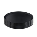 Thumbnail image #1 for Hakka Brothers Corp Clivia JW-R1100CT Round Fiberglass Non-Slip Tray, 11-Inch, Black
