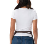 Thumbnail image #2 for Chef Works F9-ESP-0 Waist Apron, 12"L x 23"W, 3-Pocket, 65/35 Polyester-Cotton Blend, Espresso
