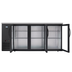 Thumbnail image #7 for Koolmore 72.8-Inch Three-Section Back Bar Refrigerator with 3 Glass Swing Doors, 18.3 Cu. Ft., Black Finish