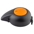 Thumbnail image #1 for TableCraft Products 12688 Decaf Airpot Lid with Orange Push Insert, Black Polypropylene, 9.25 x 5.5 x 3 in