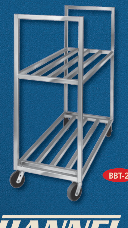 Product image #5 for Aluminum Banquet Utility Cart / Cooler Box Transport Truck with 2 Shelves