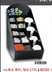 Thumbnail image #4 for Dispense-Rite Countertop Black Polystyrene Lid, Straw & Condiment Organizer
