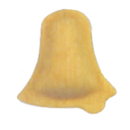 Thumbnail image #1 for Arcobaleno Pasta Equipment MOLD-AMF-RS-22A Ravioli Mold #22, 7 g, 1-7/8" x 2", Specialty Bell, Smooth Edge
