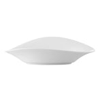 Thumbnail image #1 for CAC China CAC Collection COL-B10 Porcelain Pasta Bowl, 9 oz, 9-5/8 x 4-3/4 x 2-3/4 in, Deep Wavy, Bone White Case of 2 Dozen