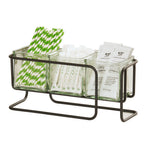 Thumbnail image #1 for Cal-Mil Logan 25207-3-13 Three-Jar Condiment Display, Black Wire, 12.75 x 4.75 x 6 in