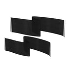 Thumbnail image #1 for Steelite Mogogo MGSQCOPV2101 Quick Covers for Roll’n Service Carts, Charcoal Black, 2-Piece Pair