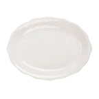 Thumbnail image #1 for CAC China Seville SC-12 Ceramic Oval Platter, Scalloped Edge, American White, 9-5/8" x 7-1/8" x 1-1/2" Case of 2 Dozen
