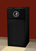 Thumbnail image #5 for Omcan 36-Gallon Cabinet-Style Trash Receptacle with Swing Door and Tray Holder, Black