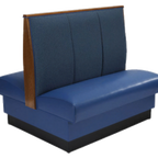 Thumbnail image #1 for ATSMFG ATS AT&S-ADD-W48-3CH GR5/COM MFG Double Upholstered Restaurant Booth, 30" Long x 48" High, 3-Channel Back