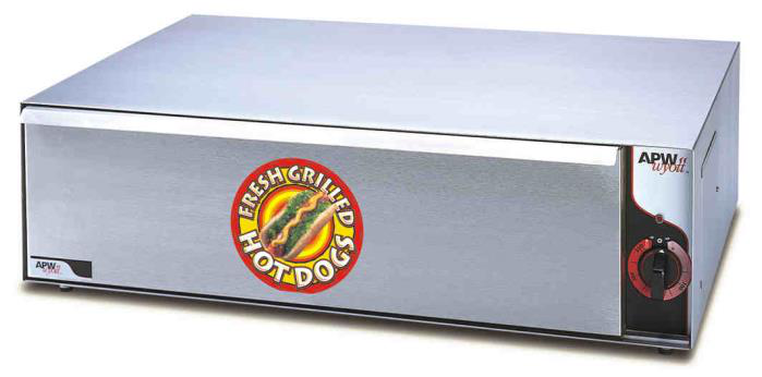 Product image #6 for APW Wyott BW-20 Freestanding Hot Dog Bun Warmer, 36-Bun Capacity, 1 Drawer