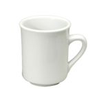 Thumbnail image #1 for 1880 Hospitality Buffalo White Ware by Oneida® F8000000560 10 oz Porcelain Café Mug, Handled, Bright White Case of 3 Dozen