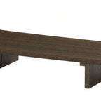 Thumbnail image #2 for Cal-Mil Vista 28600-3-140 Rectangular HDPE Buffet Riser, 20" x 8.5" x 3"H, Mocha