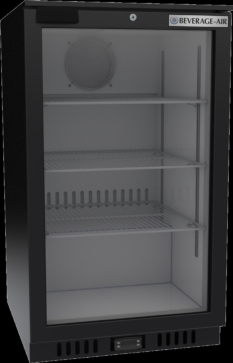 Product image #6 for Beverage Air Countertop Merchandiser Refrigerator with Double-Pane Glass Door, 5.9 Cu. Ft., Black