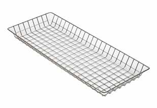 Product image #4 for Winco Rectangular Wire Bagel / Pastry Serving Basket with Slanted Top, 18-1/2 x 11 x 8 Inches