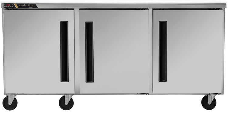 Product image #5 for Centerline CLUC-72F-SD-RRR 72-Inch Three-Section Compact Undercounter Freezer with Right-Hinged Solid Doors