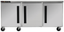Thumbnail image #5 for Centerline CLUC-72F-SD-RRR 72-Inch Three-Section Compact Undercounter Freezer with Right-Hinged Solid Doors