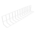 Thumbnail image #1 for G.E.T. W4624-W . . White Vinyl-Coated Wire Shelf Divider, 24"L x 4"W x 6"H Case of 24
