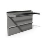 Thumbnail image #1 for Montague Company Legend TSHS-72 Tubular Backguard with Single High Shelf, 72"W x 24"H, Stainless Steel