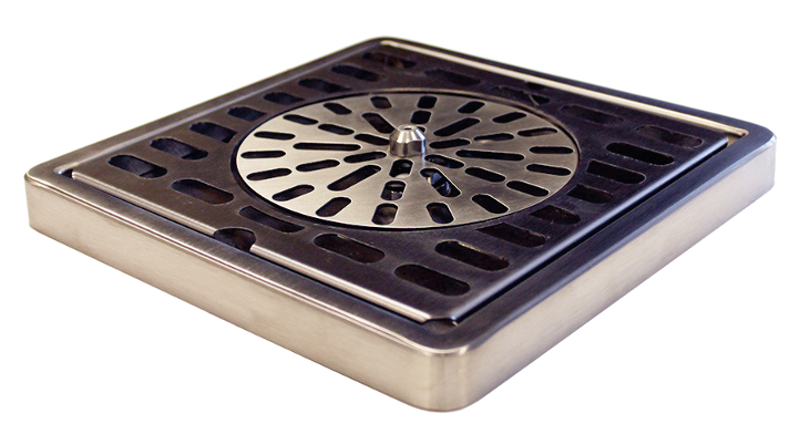 Product image #5 for Perlick 5000GR Top-Mount Glass Rinser with Straight Edge and Drainer, 7-5/8 Inch Square