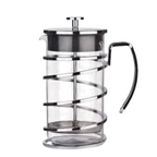 Thumbnail image #1 for Libbey French Press 73590 17 oz, 2-Cup, Stainless Steel Frame, Borosilicate Glass Carafe