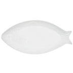 Thumbnail image #1 for CAC China Col COL-F81 Porcelain Fish Platter, 18 x 8-1/2 x 1-5/8 in, Oval Fish Shape Case of 6