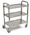 Thumbnail image #4 for Carlisle 400 lb. Capacity 3-Shelf Knock-Down Stainless Steel Utility Cart