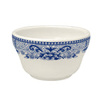Thumbnail image #1 for Steelite International HL Ivory HL10163924 Round China Bouillon Bowl, Unhandled, 7.25 oz, Willow Rim Blue Case of 3 Dozen