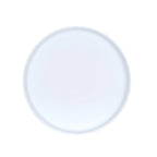 Thumbnail image #1 for Cal-Mil Arista 26107-10-15 Round Melamine Plate, 10" Diameter, Raised Rim, Matte White Case of 6