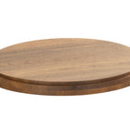 Thumbnail image #2 for Cal-Mil Sydney 23812-78 Round Walnut Serving Board, 12.25" Diameter, Grooved Edge