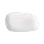 Thumbnail image #1 for G.E.T. Corona, Elegance PA1101929524 Asymmetric Oblong Porcelain Plate, 9-3/4" x 5-3/4", Rolled Edge Case of 2 Dozen
