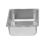 Thumbnail image #1 for Thunder Group STPA3164 1/6 Size Solid Steam Table Pan, 4" Deep, Anti-Jam, 24 Gauge 18/8 Stainless Steel Case of 48
