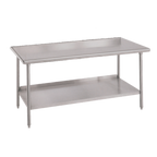 Thumbnail image #1 for IMC/Teddy WT-24120 Stainless Steel Work Table, 120"W x 24"D, 304 Stainless Flat Top, Open Undershelf