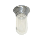Thumbnail image #1 for Component Hardware Flame Gard L55-1004-HT Canopy Light Fixture with Tempered Glass Globe, Tuff-Skin, Rated to 392°F