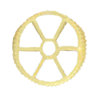 Thumbnail image #1 for Arcobaleno Pasta Equipment AEX18 & AEX20#270 Pasta Extruder Die, 16.5 mm, Bronze, Rotelle (Wagon Wheel)